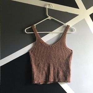 Summer Knit Crop Tank